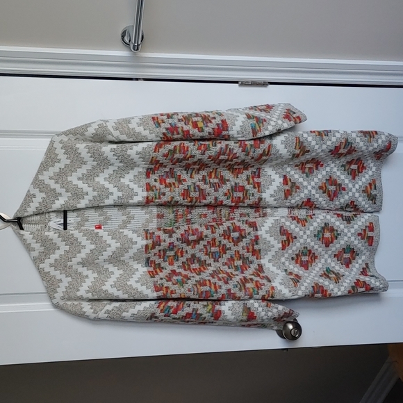 Dreamers by Debut Sweaters - Dreamers by Debut Muliti-colour Aztec Pattern Cardigan